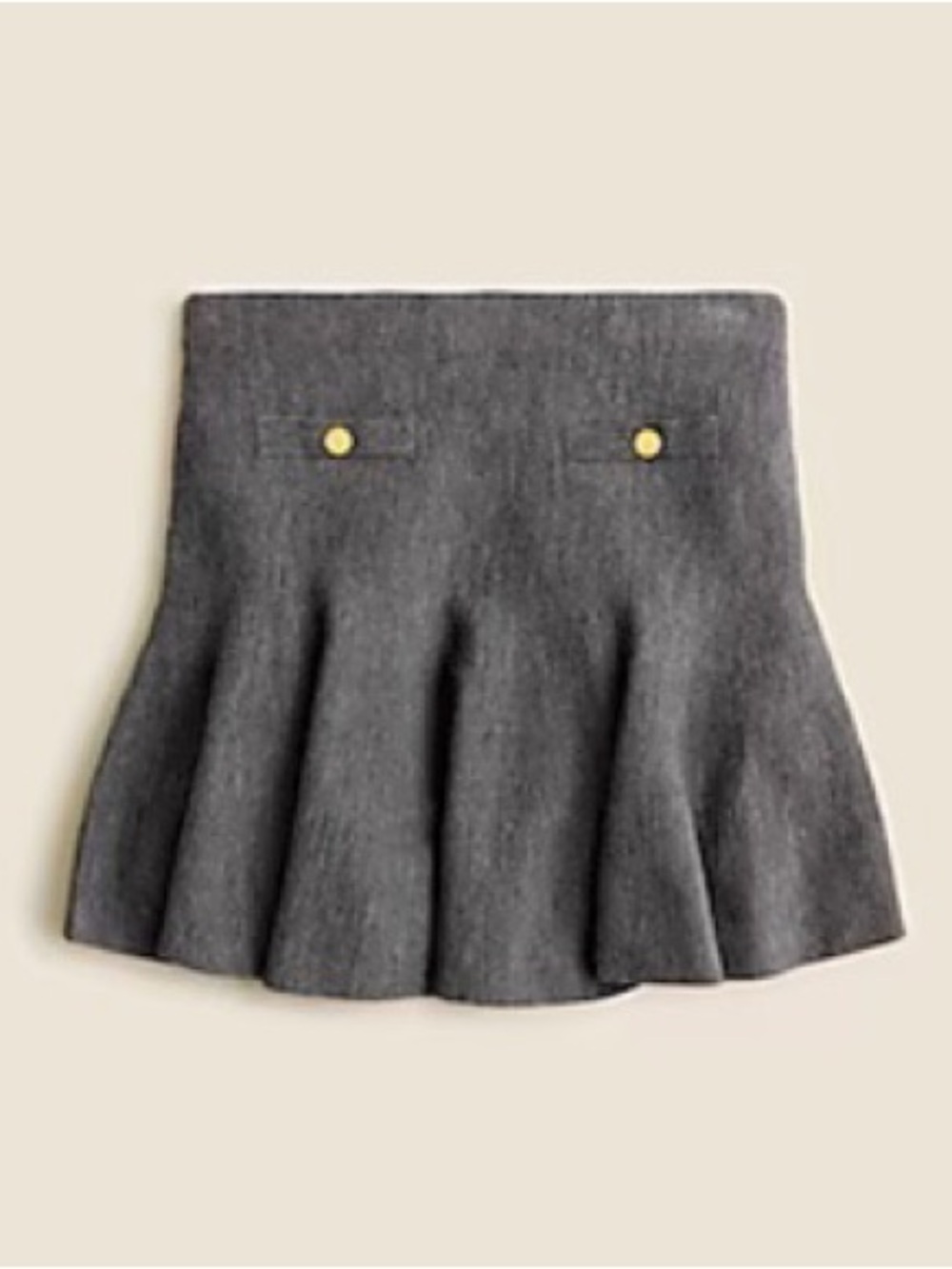 NWT J. Crew A-Line Mini Sweater Skirt in Merino Wool Size XS